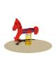 Gioco Cavallo a Molla monoposto in legno - cm 105x25x90h