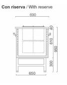 Banco N° 4+4 Pozzetti granite da 1/2