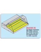 Vetrina refrigerata da appoggio doppio evaporatore - Self Service mm 1506x939x296h