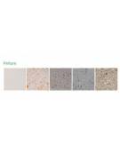 Fioriera quadrata in cemento calcestruzzo per esterno colore bianco travertino - con greca decorativa - cm 60x60x65h