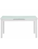 Tavolo da esterno in alluminio verniciato e piano allungabile in vetro antigraffio - colore a scelta - cm 140/180x75x76h