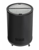 Frigorifero tondo a pozzetto per bevande in lamiera di colore nero - Lt 77 - temp. 0°/+10°C - diametro cm 56,9 - altezza cm 84,9