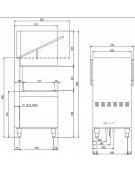 Lavastoviglie a capot digitale - Comandi bassi - Vasca stampata - Produttività N° 1.300 piatti orari