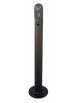 Spegni sigarette realizzato in tubolare inox. Da tassellare - cm Ø11,4x130,2h