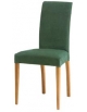 Sedia in legno con sedile e schienale alto imbottito in stoffa - cm 44x49x95h