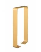 Portabici singolo in piatto ad arco, in acciaio zincato e verniciato - Da tassellare - cm 50x12x101h