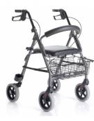 ROLLATOR PIEGHEVOLE IN ACCIAIO VERNICIATO CON APPOGGIO BRACHIALE