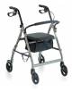Rollator pieghevole in alluminio verniciato – 4 ruote