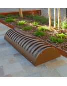 Portabici formato da elementi fissati tra di loro, in acciaio zincato, 7 posti bifacciali - cm 198x60,5x28,6h