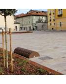 Portabici formato da elementi fissati tra di loro, in acciaio zincato, 5 posti bifacciali - cm 148,5x60,5x28,6h