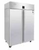 Armadio refrigerato ventilato inox AISI 304 -GN 2/1- 2 porte-1300 litri-Classe B-Tropicalizzato -2°/+8°C - cm 131,4x80,5x207,5h