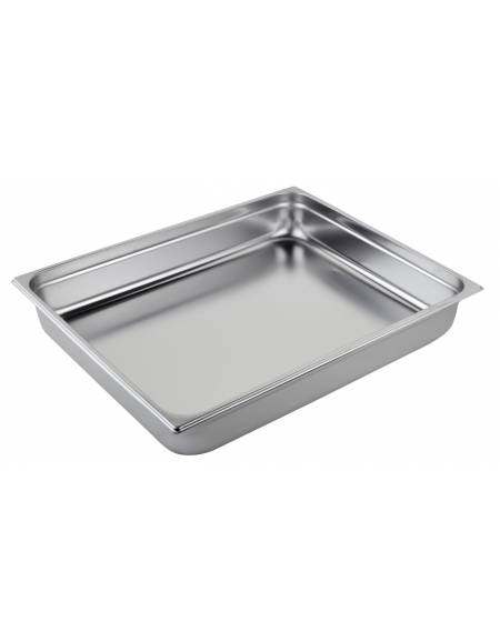 BACINELLA INOX GASTRONORM AISI 304 GN 2/1 mm 650x530xh150 lt. 43.1 BACINELLA INOX GASTRONORM AISI 304 GN 2/1 mm 650x530xh150 lt. 43.1