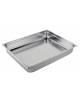 BACINELLA INOX GASTRONORM GN 2/1 IN ACCIAO INOX AISI 304 - mm 650x530x150h - Capacità lt. 43,1