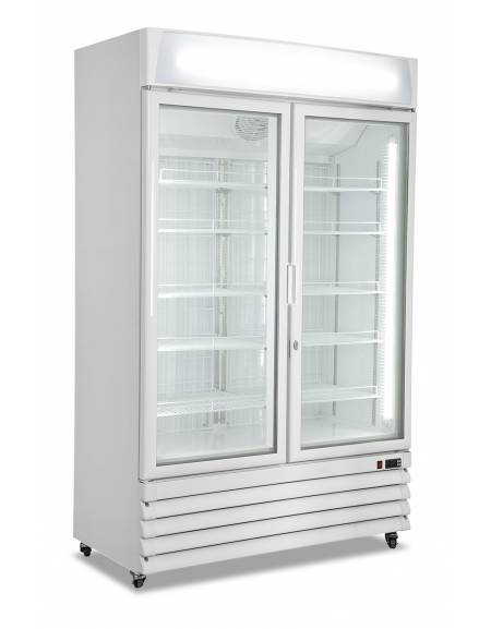 Vetrina verticale refrigerata no frost a 2  porte battenti - capacità 1240 Lt - temperatura -22°C/-25°C - mm 1220x700x1980h