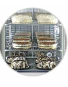 Vetrina porta singola pasticceria/gelateria ventilata positiva/negativa no-frost +5° -22°C-Colore Nero o Bianco-cm 66,8x77,3X200