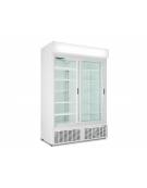 Espositore refrigerato ventilato - doppia porta, temp. +2° C/ +8° C -  670 litri - L 1120 mm x P 610 mm x H 1973 mm