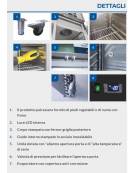 Armadio congelatore GN2/1 inox - refrigerazione ventilata - Lt 550 - temperatura -18/-22°C - classe C - cm 70,5x91,8x208,5h