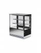 Espositore vetrina refrigerata pasticceria con basamento in acciaio inox - refrigerazione ventilata +2/+10°C - cm 90x74x120h