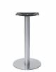 Base tavolo con struttura in acciaio inox satinato con piedini regolabili - Per piano tondo diametro MAX Ø 100 cm