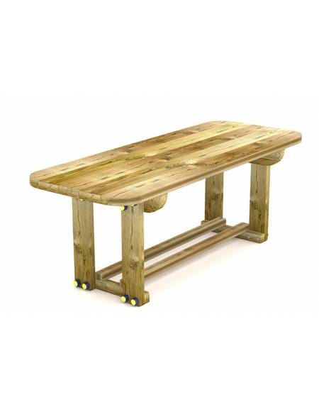 Tavolo pic-nic per i più piccoli in legno di pino nordico - cm 150x58x55h