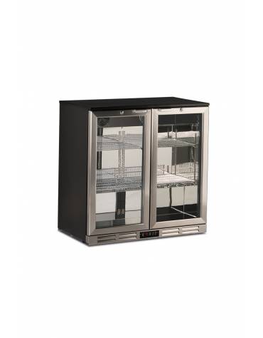 Espositore refrigerato orizzontale per bibite 2 porte - cm 90x52x92h