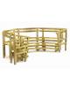 Anfiteatro per bambini realizzato in legno di pino nordico impregnato - cm 267x519x164h
