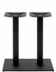 Base doppia in acciaio verniciato COLORE NERO cm 40x70x72h - per tavolo rettangolare max cm 120x80