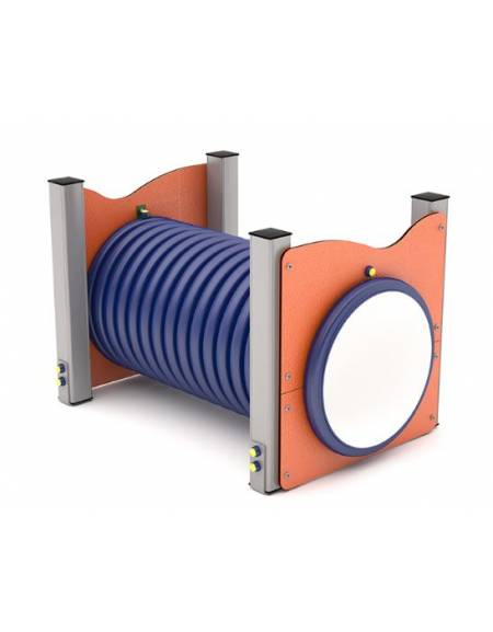 Dog Tunnel per cani - 4 pali portanti in alluminioo e struttura portante in acciaio - cm 125x87x83h