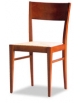 Sedia 176 in legno con seduta in paglia,stoffa,skay - cm 42x47x81h