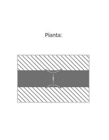 Altalena "zero legno" 1 posto, in alluminio e trave acciaio - sedile a gabbia - da interrare o filo pavimento - cm 175x195x210h