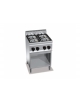 CUCINA A GAS PROFESSIONALE 4 FUOCHI SU VANO MEDIA POTENZA - 19 KW - CM 60X60X90H