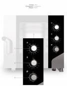 Forno elettrico combinato convezione vapore 5 teglie 1/1 GN con pannello elettromeccanico - cm 73x85,5x70h