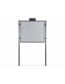 Tabellone pubbliche affissioni da inghisare con pannello cm 100x100h - Dimensioni esterne cm 120x6x200h