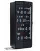 VETRINA VINI PER 144 BOTTIGLIE CON REFRIGERAZIONE MULTITEMPERATURE - PORTA CON CORNICE IN LEGNO VARI COLORI - CM 82X55,4X199,6H