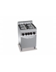 CUCINA A GAS 4 FUOCHI PROFESSIONALE - POTENZA TOTALE 22,5 KW - SU FORNO A GAS 1/1 - CM 60x60x90H
