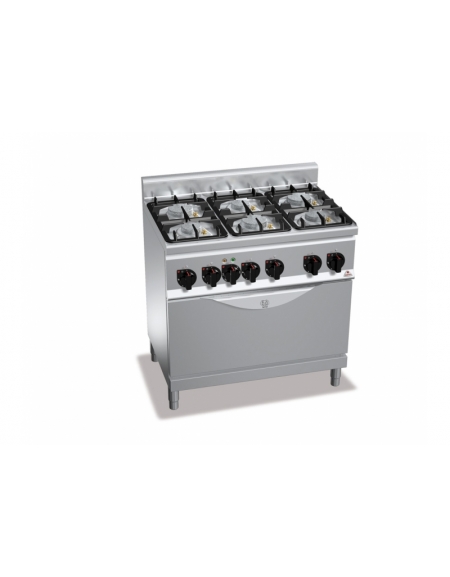 CUCINA A GAS 6 FUOCHI SU TUTTOFORNO A GAS MEDIA POTENZA CUCINA A GAS 6 FUOCHI SU TUTTOFORNO A GAS MEDIA POTENZA