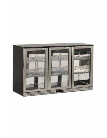 Espositore refrigerato orizzontale per bibite 3 porte - cm 135x52x92h