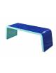 Panchina senza schienale a 1 posto, interamente realizzata in acciaio zincato e verniciato - cm 60x48x46h