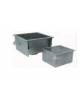 CHIUSINO CON COPERCHIO GRIGLIATO E SCARICO VERTICALE - CM 25X25 - DIAMETRO MM 80