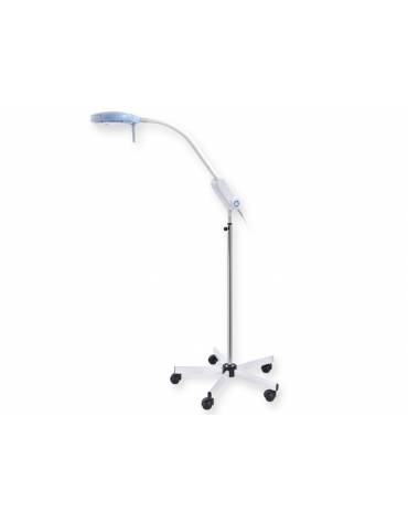Lampada diagnostica a luce fredda LED con 9 ottiche - su carrello, Diametro del riflettore: 190 mm - 80.000 LUX a 50 cm