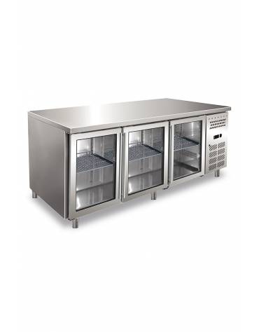 Tavolo refrigerato positivo 3 Porte cm. 179,5x70x85h