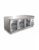 Tavolo refrigerato positivo 3 Porte in vetro ventilato -2° +8°C - cm. 179,5x70x86h