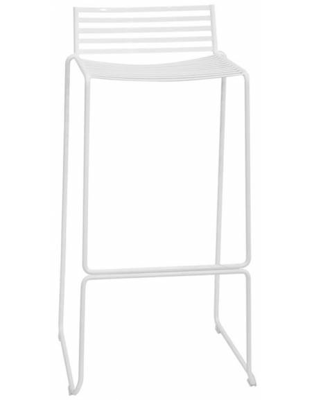 Sgabello alluminio con schienale