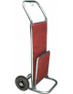 Carrello portavaligie. Acciaio inox e legno - cm 56x70x120h