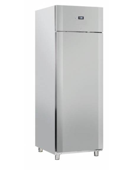 Armadio congelatore GN2/1 inox - refrigerazione ventilata -18/-22°C - CLASSE C - guide stampate - cm 70x82,3x204,5h