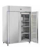Armadio refrigerato 2 porte GN 2/1 inox, refrigerazione ventilata, temperatura -2/+8°C - Classe C - cm 140x82,3x204,5h