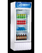 Espositore statico con refrigerazione roll bond, capacità 60 litri -  temp. 0° C a + 10° C - L 475 mm x P 517 mm x H 746 mm
