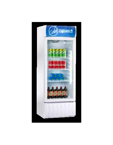 Espositore statico con refrigerazione roll bond, capacità 60 litri -  temp. 0° C a + 10° C - L 475 mm x P 517 mm x H 746 mm