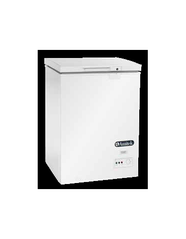 Congelatore a pozzetto, capacità 197 litri classe A+ e temperatura compresa tra - 2° C e - 18° C. - mm 895x590x850h