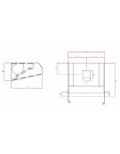 Cappa snack professionale a parete inox AISI 430 ecologica a Carboni attivi con motore elettoaspiratore cm 220x70x60h